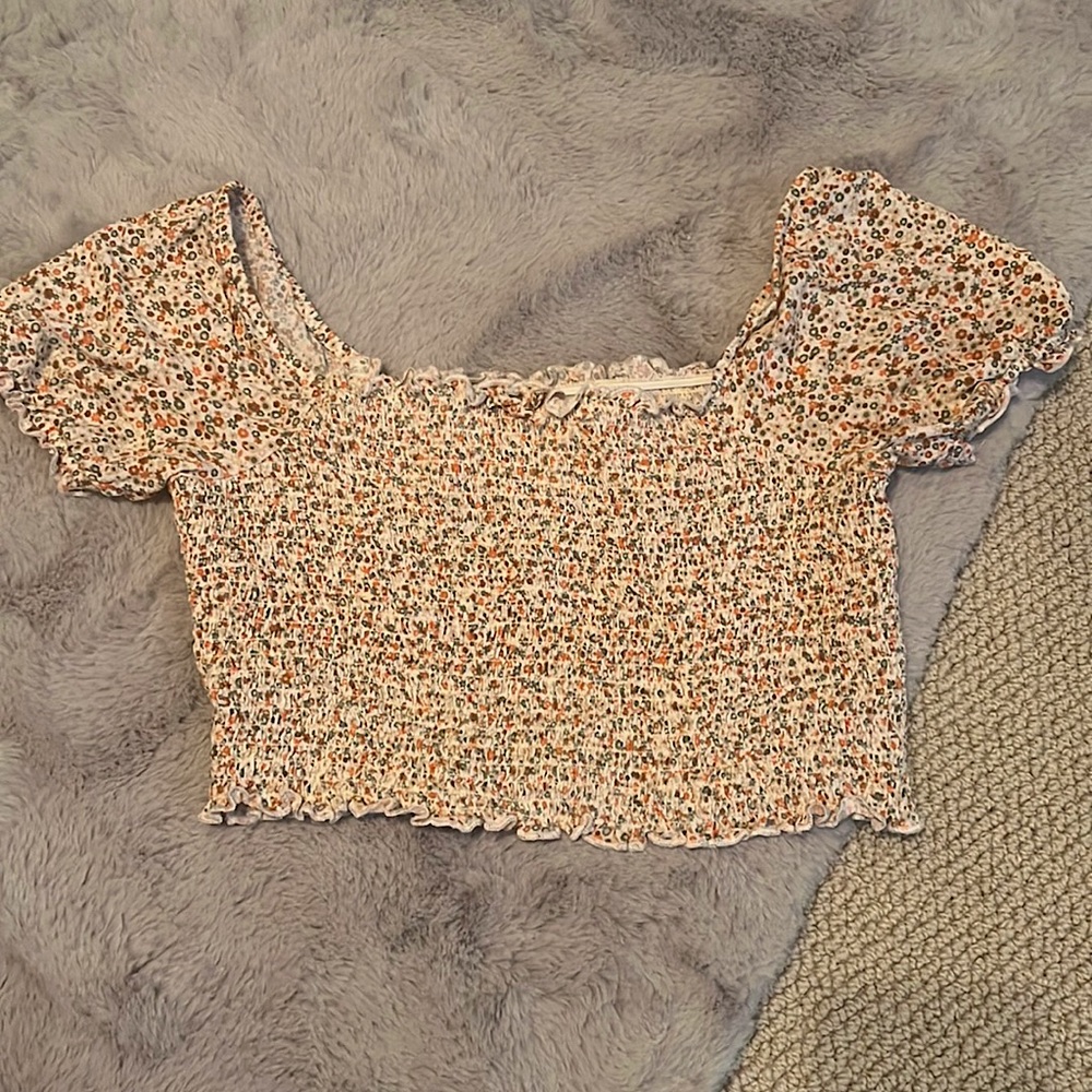 Floral Aerie crop top. Size small